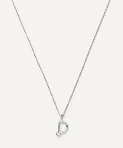 Missoma Necklaces^Sterling Silver Curly Molten Mini D Initial Pendant Necklace