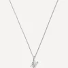 Missoma Necklaces^Sterling Silver Curly Molten Mini N Initial Pendant Necklace