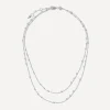 Missoma Necklaces^Sterling Silver Double Chain Necklace