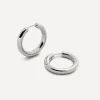 Monica Vinader Earrings^Sterling Silver Essential Click Medium Hoop Earrings