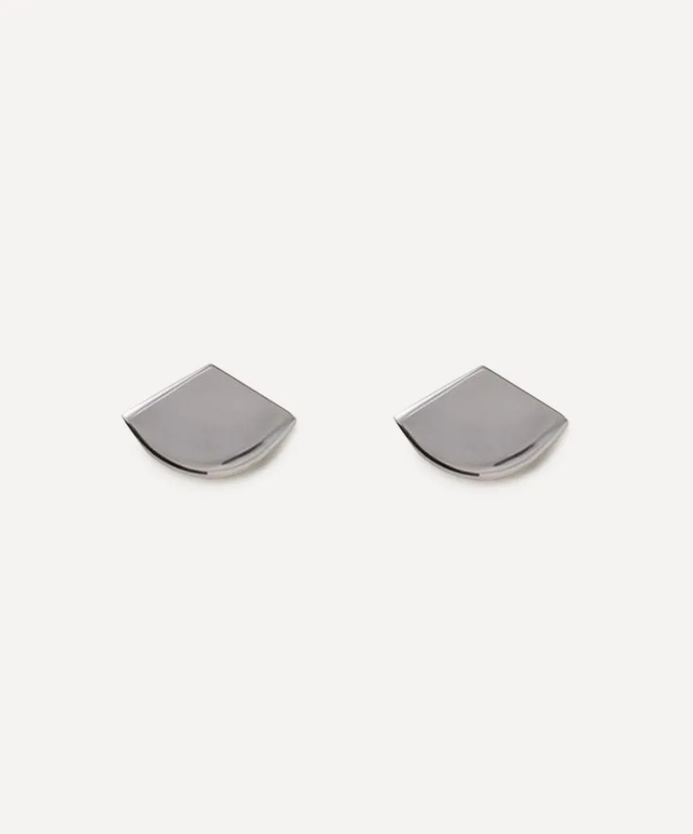 Annika Inez Earrings^Sterling Silver Fan Post Earrings
