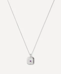 Missoma Necklaces^Sterling Silver February Birthstone Pendant Necklace