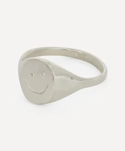 Seb Brown Rings|Rings^Sterling Silver Happy Face Signet Ring