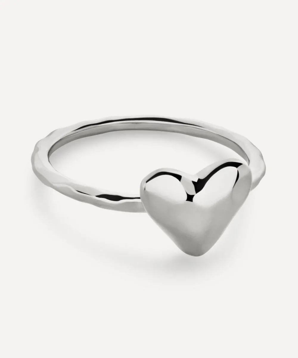 Monica Vinader Rings^Sterling Silver Heart Stacking Ring