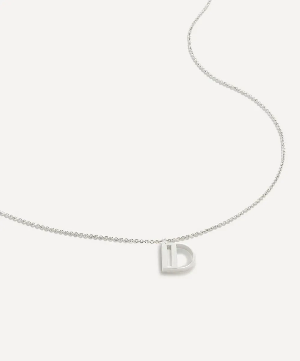Monica Vinader Necklaces^Sterling Silver Initial D Pendant Necklace