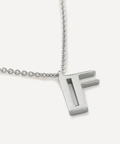 Monica Vinader Necklaces^Sterling Silver Initial F Pendant Necklace