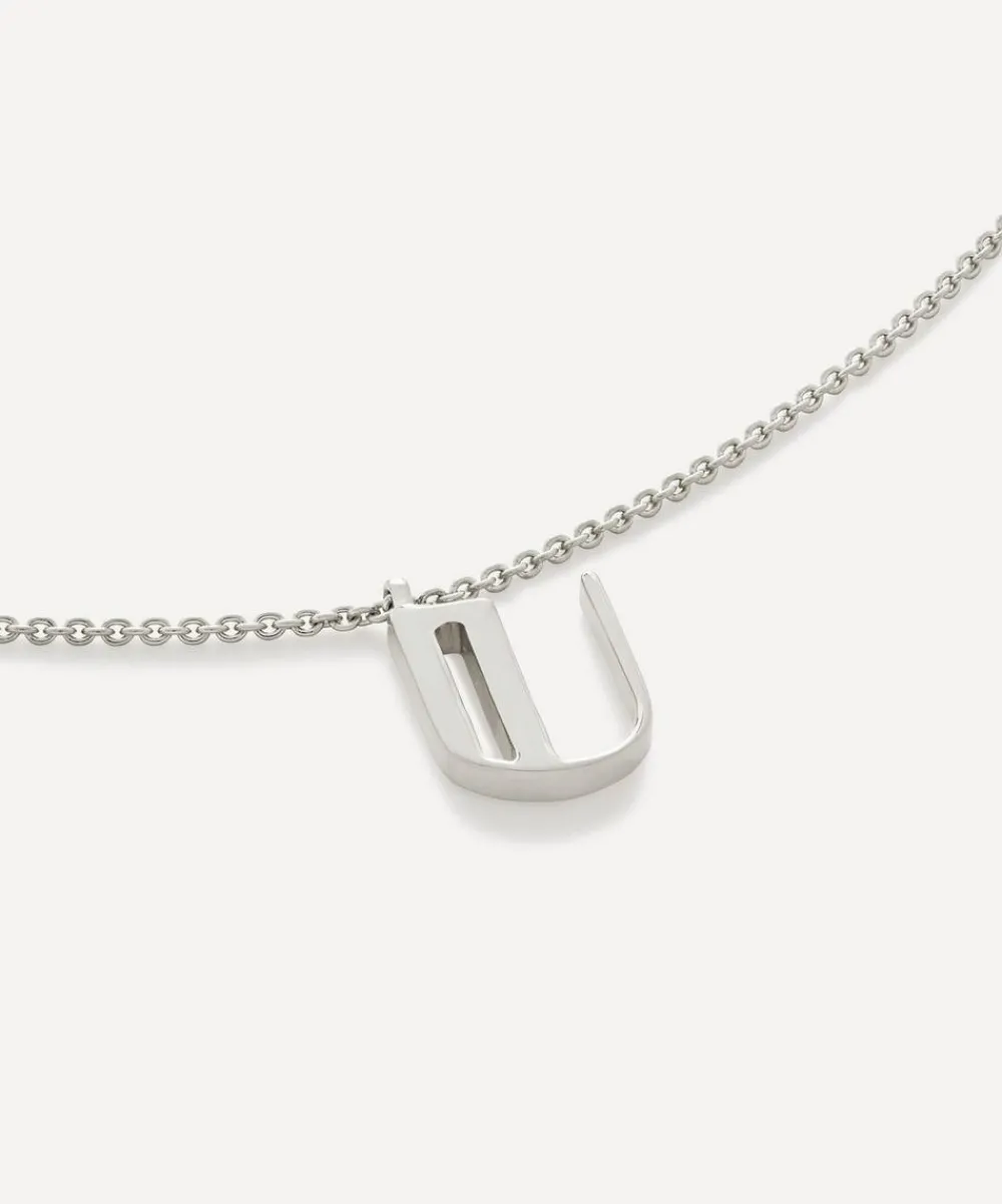 Monica Vinader Necklaces^Sterling Silver Initial U Pendant Necklace