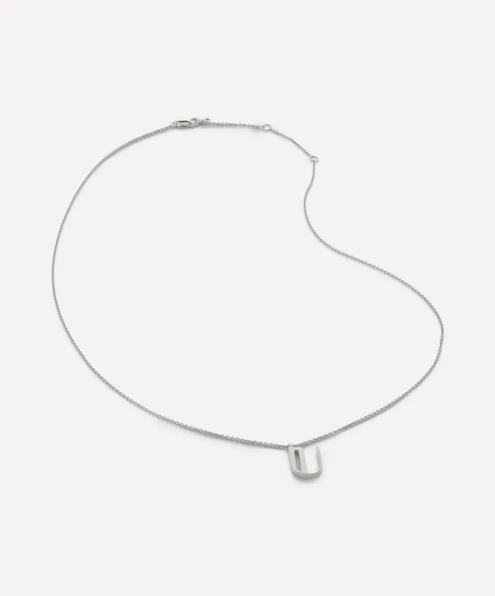 Monica Vinader Necklaces^Sterling Silver Initial U Pendant Necklace