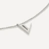 Monica Vinader Necklaces^Sterling Silver Initial V Pendant Necklace
