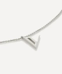 Monica Vinader Necklaces^Sterling Silver Initial V Pendant Necklace