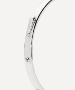 Missoma Bracelets^Sterling Silver Interstellar Hinged Bangle Bracelet