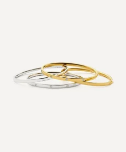 Missoma Bracelets^Sterling Silver Interstellar Hinged Bangle Bracelet