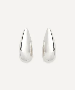 PDPAOLA Earrings^Sterling Silver Large Sugar Drop Earrings