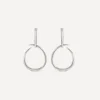 Dinny Hall Earrings^Sterling Silver Large Toro Drop Hoop Earrings