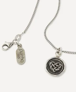 Pyrrha Necklaces^Sterling Silver Love Knot Pendant Necklace