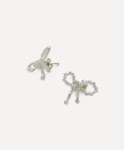 Pura Utz Earrings^Sterling Silver Mini Bow Stud Earrings