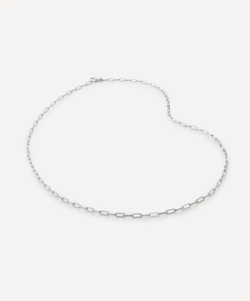 Monica Vinader Necklaces^Sterling Silver Mini Paperclip Chain Necklace