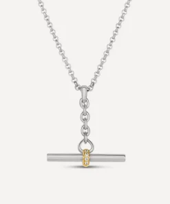 Dinny Hall Necklaces^Sterling Silver My World T-Bar Pendant Necklace