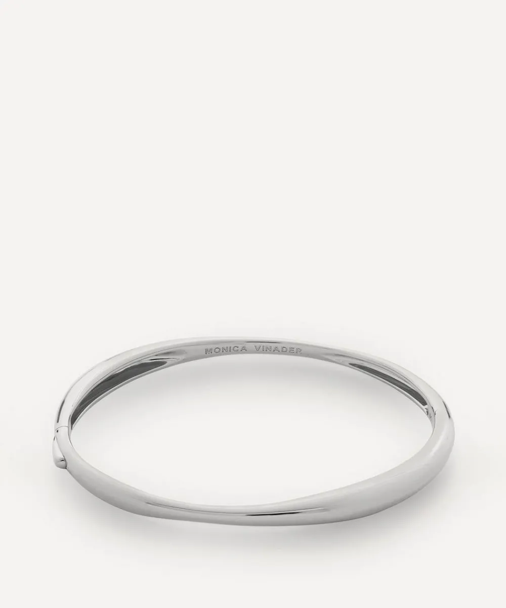 Monica Vinader Bracelets^Sterling Silver Nura Thin Bangle Bracelet