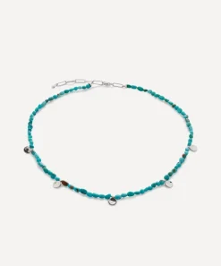 Monica Vinader Necklaces^Sterling Silver Rio Mini Turquoise Beaded Station Necklace