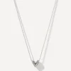 Otiumberg Charms & Pendants^Sterling Silver Roscida Heart Pendant Necklace