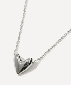 Otiumberg Charms & Pendants^Sterling Silver Roscida Heart Pendant Necklace