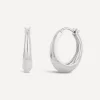 Dinny Hall Earrings^Sterling Silver Signature Chunky Tapering Hoop Earrings