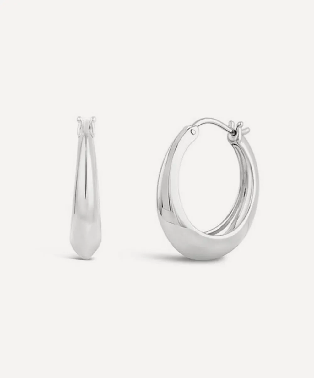 Dinny Hall Earrings^Sterling Silver Signature Chunky Tapering Hoop Earrings