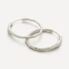 Monica Vinader Earrings^Sterling Silver Siren Muse Chunky Medium Hoop Earrings