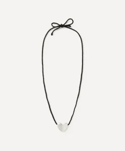 Annika Inez Necklaces^Sterling Silver Small Cord Heart Pendant Necklace