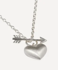 Rachel Quinn Necklaces|Necklaces^Sterling Silver Small Cupid’s Heart Pendant Necklace