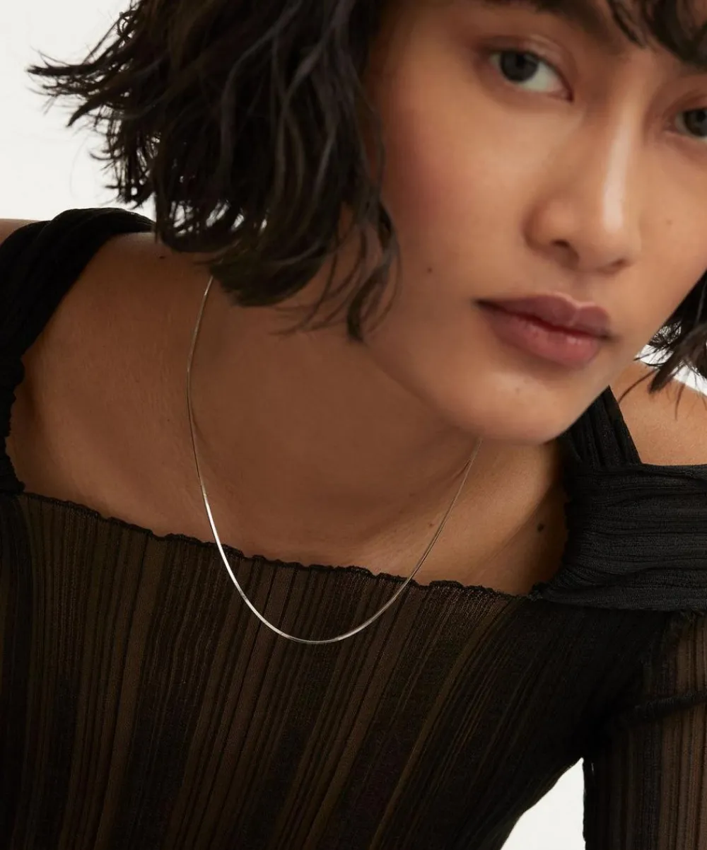 PDPAOLA Necklaces^Sterling Silver Snake Chain Necklace