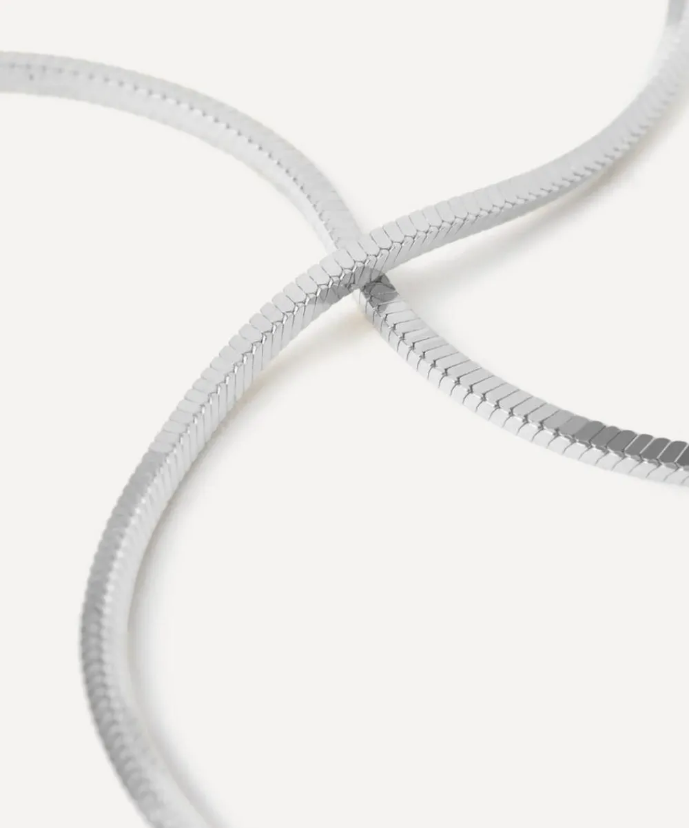 PDPAOLA Necklaces^Sterling Silver Snake Chain Necklace