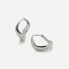 Monica Vinader Earrings^Sterling Silver Swirl Small Hoop Earrings
