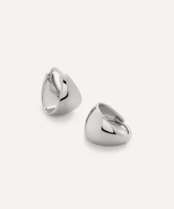 Monica Vinader Earrings^Sterling Silver Tapered Huggie Hoop Earrings