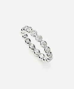 Missoma Rings^Sterling Silver Tennis Eternity Stacking Ring