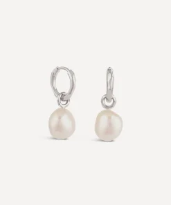 Dinny Hall Earrings^Sterling Silver Thalassa Keshi Baroque Pearl Drop Earrings