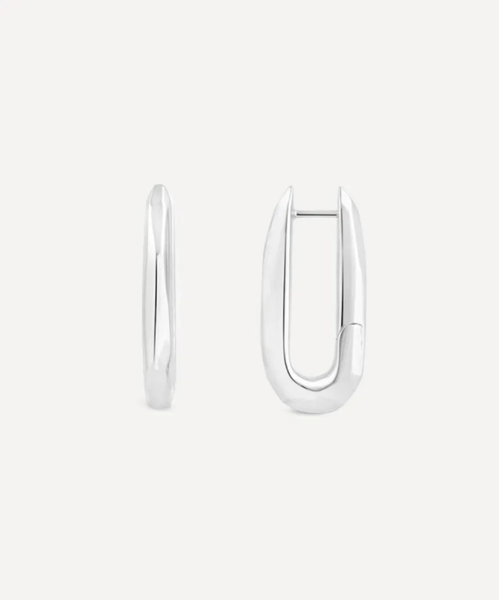 Dinny Hall Earrings^Sterling Silver Thalassa Click Hoop Earrings