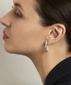 Dinny Hall Earrings^Sterling Silver Thalassa Click Hoop Earrings