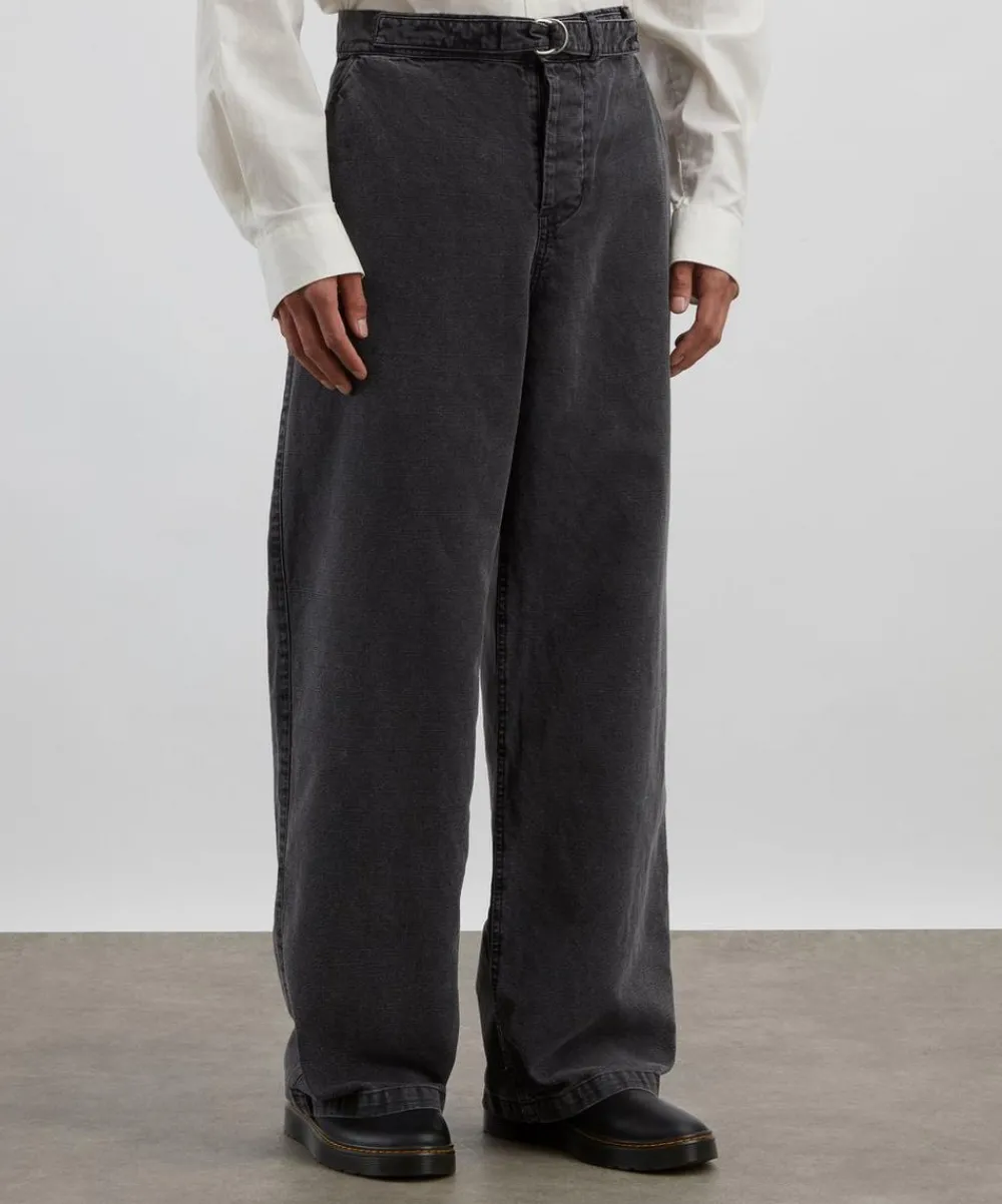 Our Legacy Trousers^Stern Chino Relaxed Straight Trousers