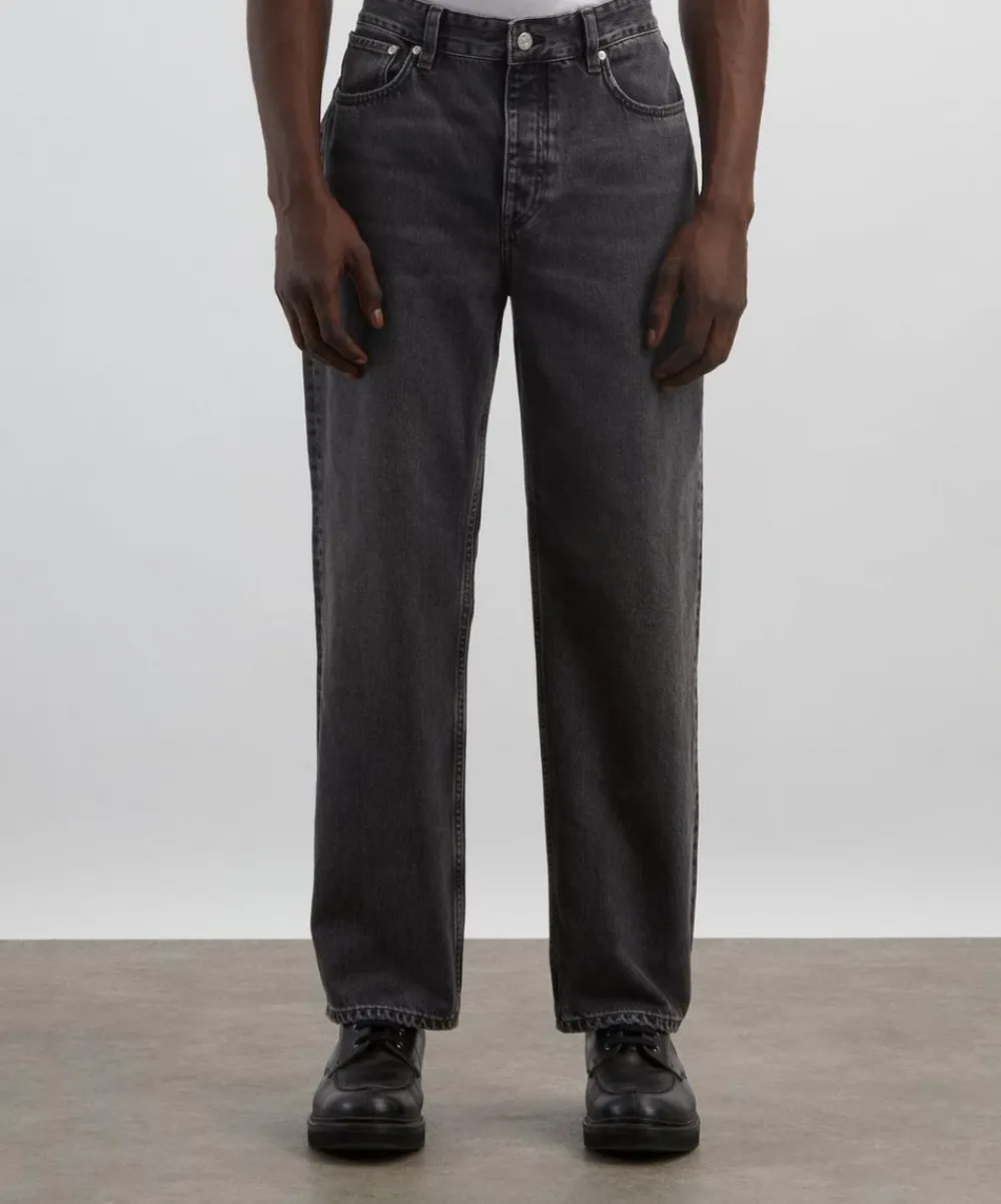 Won Hundred Jeans^Steve Iguana Black Loose-Fit Jeans