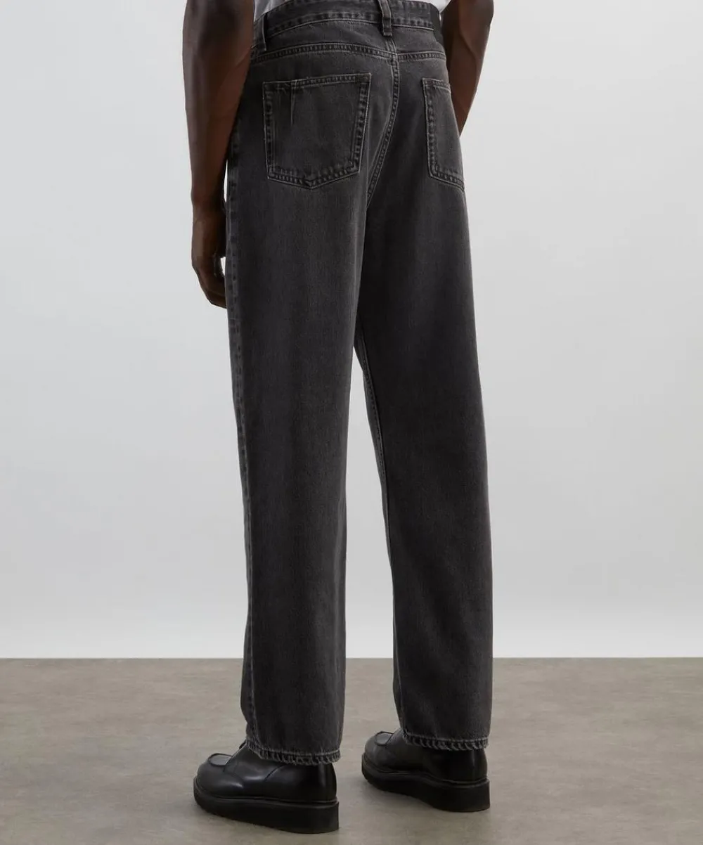 Won Hundred Jeans^Steve Iguana Black Loose-Fit Jeans