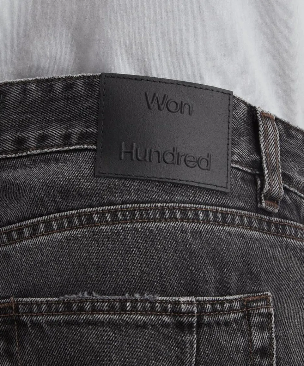 Won Hundred Jeans^Steve Iguana Black Loose-Fit Jeans