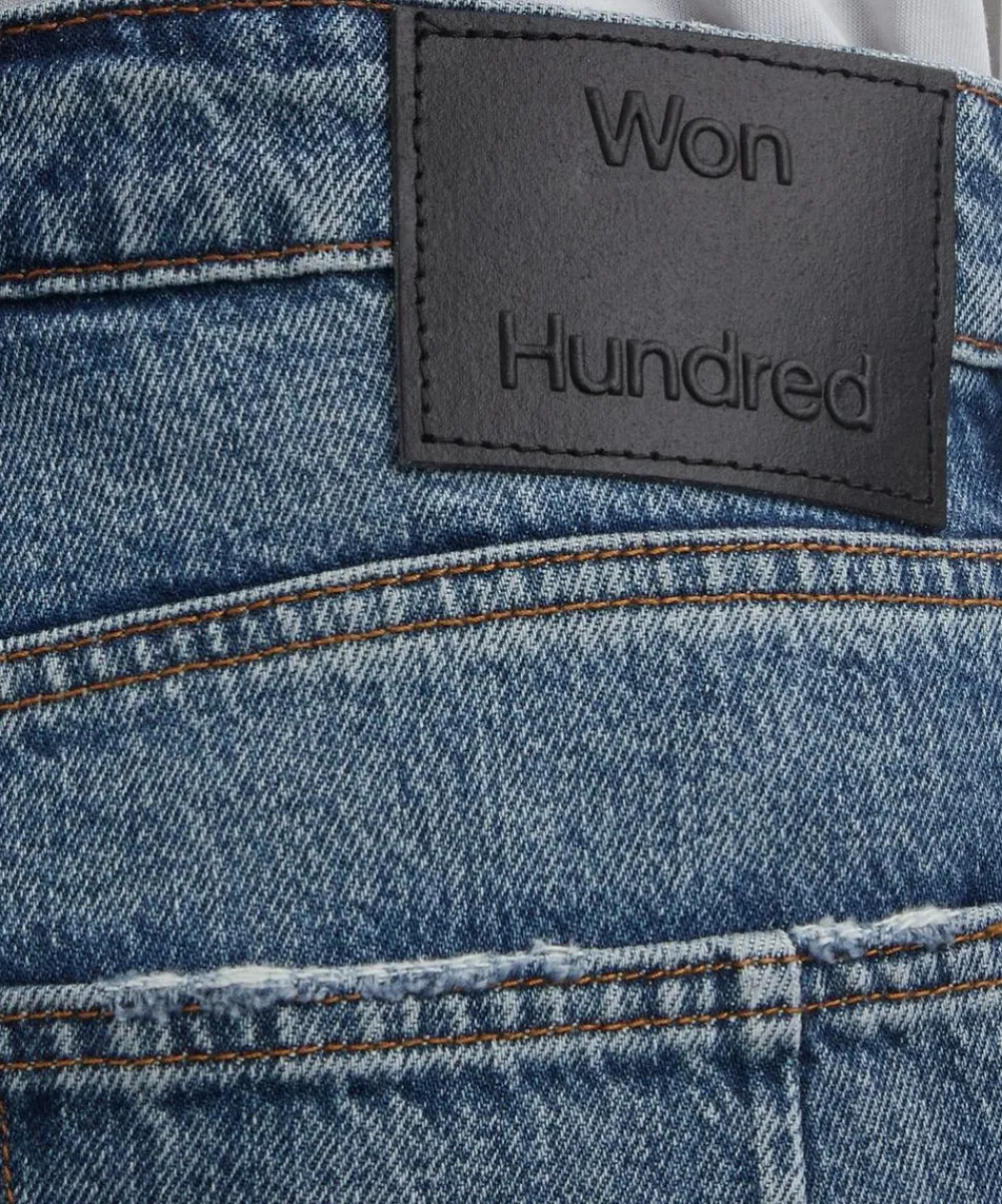 Won Hundred Jeans^Steve Quartzblue Loose-Fit Jeans
