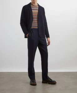 Paul Smith Trousers^Straight-Leg Pleated Wool Trousers