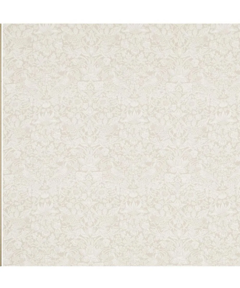 Liberty Interiors Furnishing Fabrics^Strawberry Meadowfield Chiltern Linen in Pewter Plaster Pink