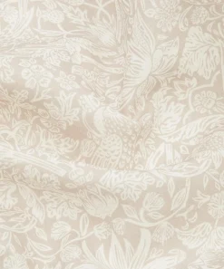 Liberty Interiors Furnishing Fabrics^Strawberry Meadowfield Chiltern Linen in Pewter Plaster Pink