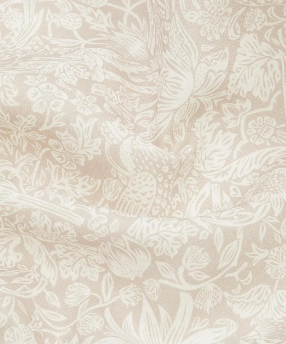 Liberty Interiors Furnishing Fabrics^Strawberry Meadowfield Chiltern Linen in Pewter Plaster Pink