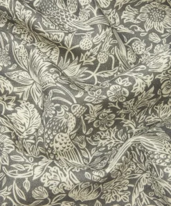 Liberty Interiors Furnishing Fabrics^Strawberry Meadowfield Emberton Linen in Pewter