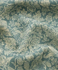 Liberty Interiors Furnishing Fabrics^Strawberry Meadowfield Ladbroke Linen in Lichen